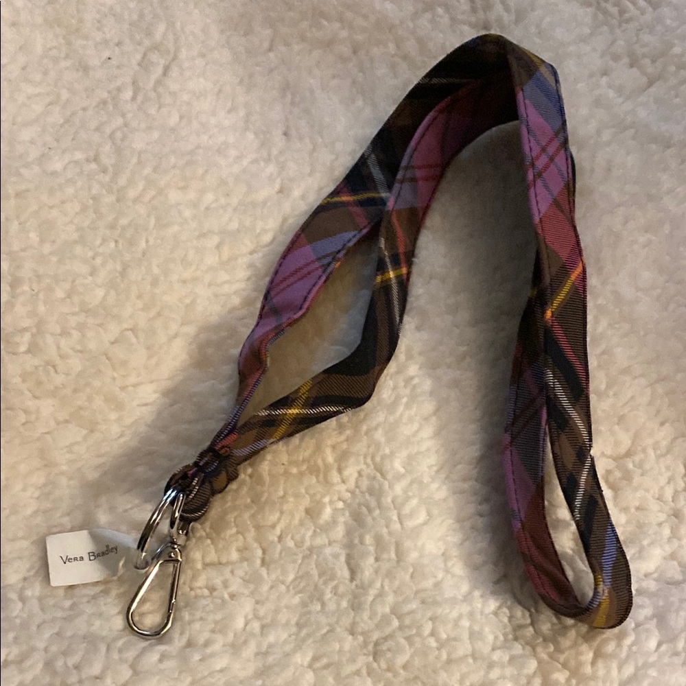 Plaid Lanyard with Clip